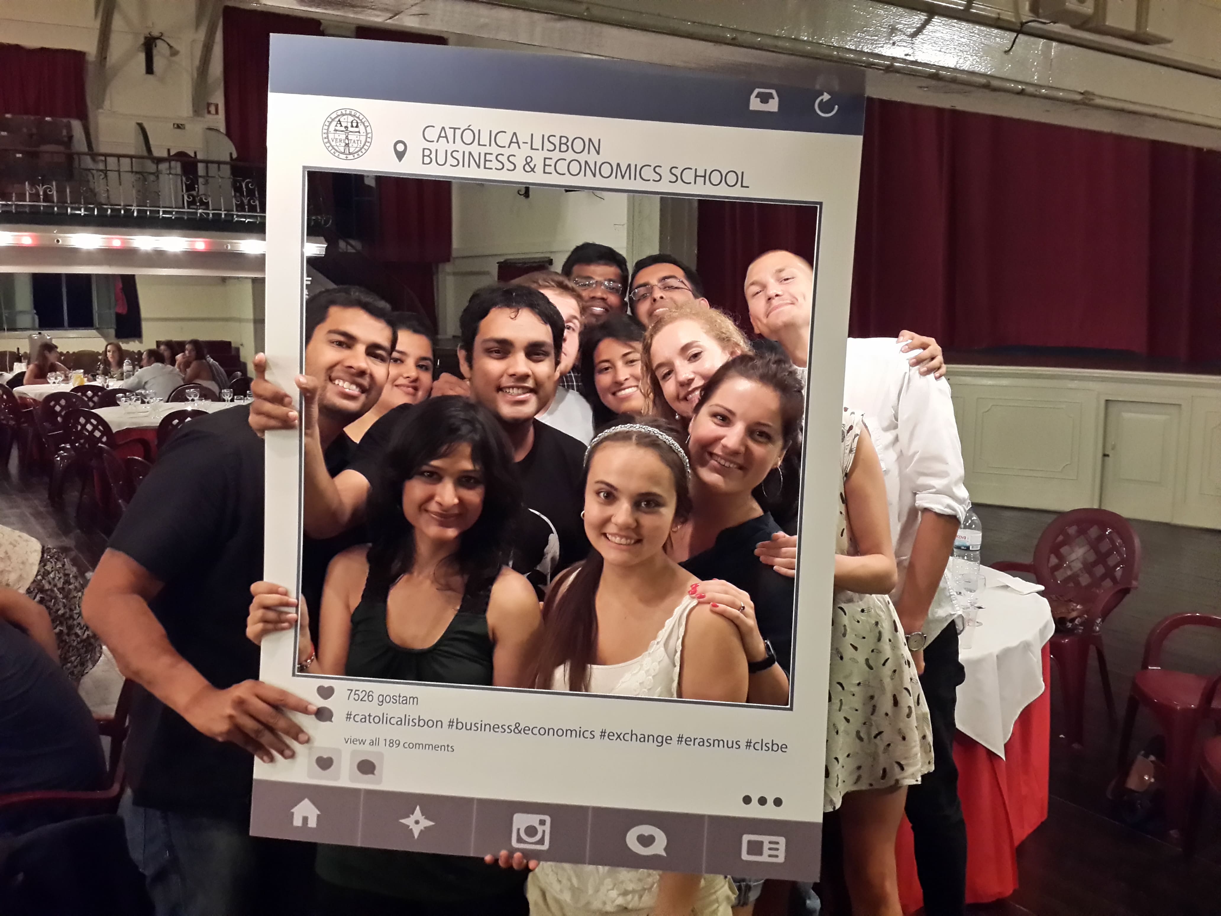 International academic group during a global immersion experience