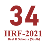 34 Best B Schools (South), Indian Institutional Ranking Framework (IIRF) - 2021
